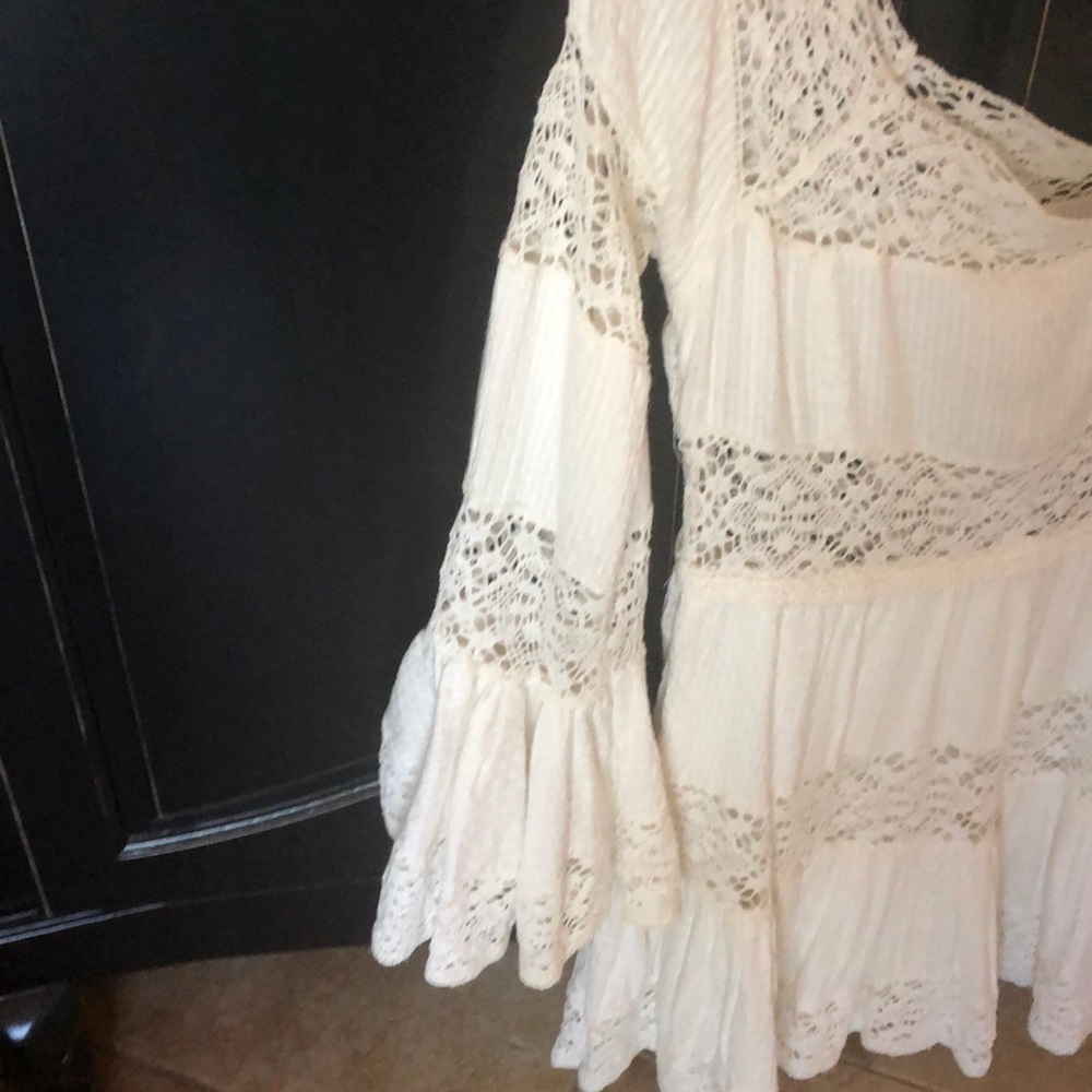 Free People Bohemian Boho Cream Dress NWT - Picture 4 of 5
